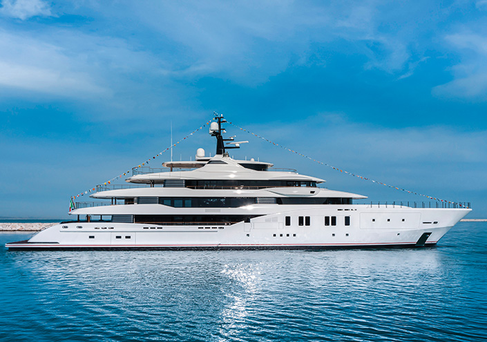CRN delivers the M/Y 139 megayacht.