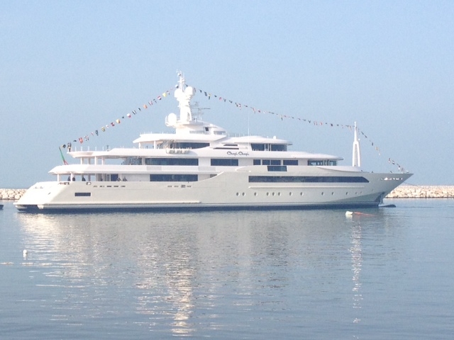 CRN 80M Becomes Largest Megayacht Ever Built and Launched in Italy<br />