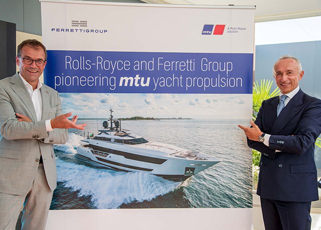 Rolls-Royce and Ferretti Group extend framework agreement for mtu yacht propulsion systems until the end of 2027. <br />
 