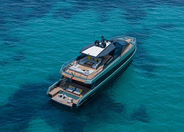 Le nouveau wallywhy150 au Cannes Yachting Festival 2023.<br />
 