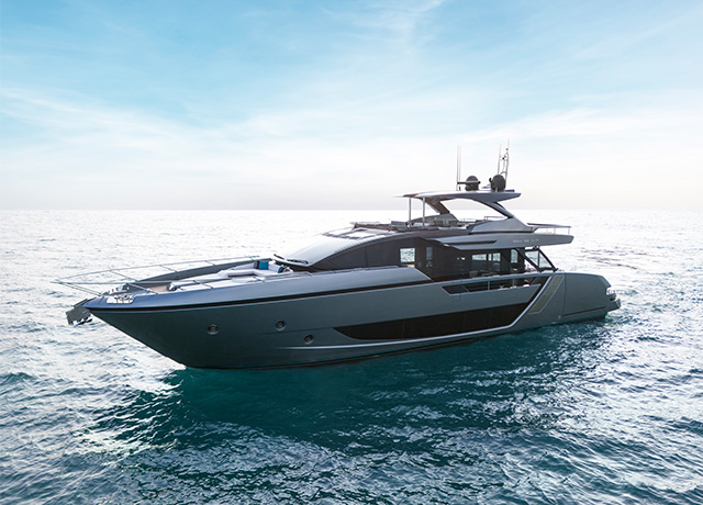 Riva 82’ Diva: the flybridge that makes yachting divine.<br />
 