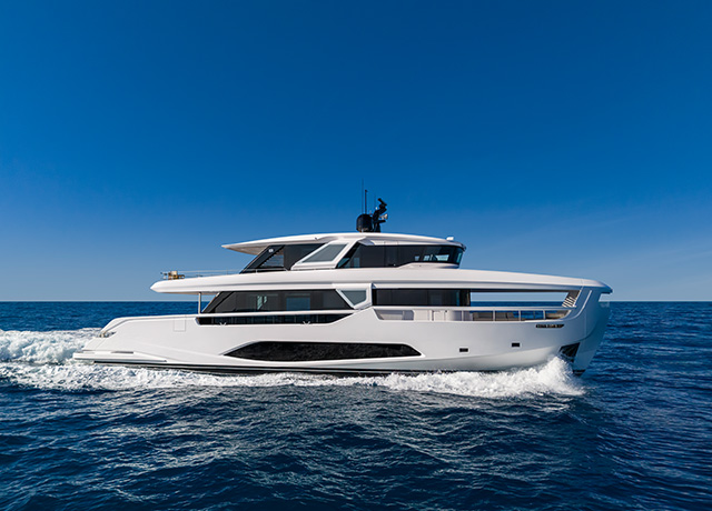 Ferretti Yachts INFYNITO 90: un viaje sin límites en la ruta de la sostenibilidad.<br />
 