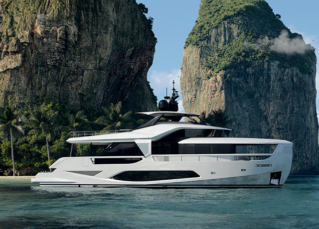 La gamme INFYNITO de Ferretti Yachts s’agrandit avec INFYNITO 80.<br />
 