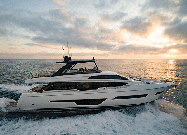 Ferretti Group se hace a la mar hacia el Dubai International Boat Show.
