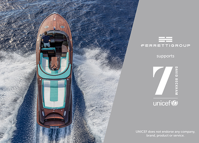 <p>O Grupo Ferretti apoia o “7: The David Beckham UNICEF Fund”.</p>
