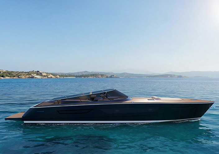 Elegant lines, unequivocal speed and absolute freedom: meet the new Itama 70.